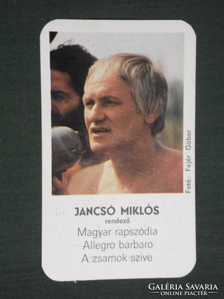 Card calendar, motion picture cinema, director Miklós Jancsó, 1982, (2)