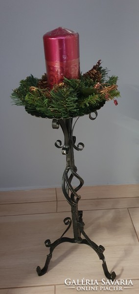 Wrought iron candle holder for Christmas