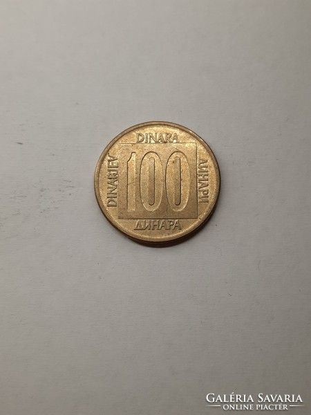 Jugoszlávia 100 dinár 1989