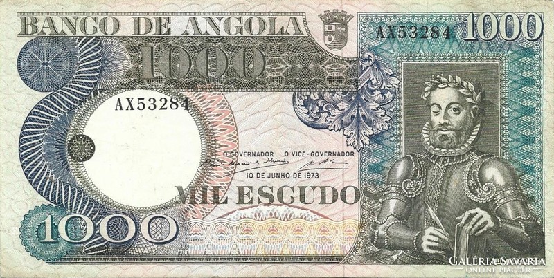 1000 Escudos 1973 Angola