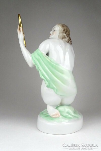 1D728 Herend porcelain woman combing her hair 24.5 Cm