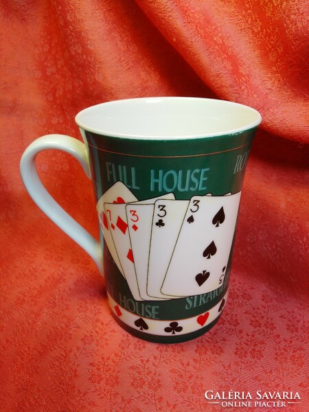 Chinese porcelain poker cup, mug