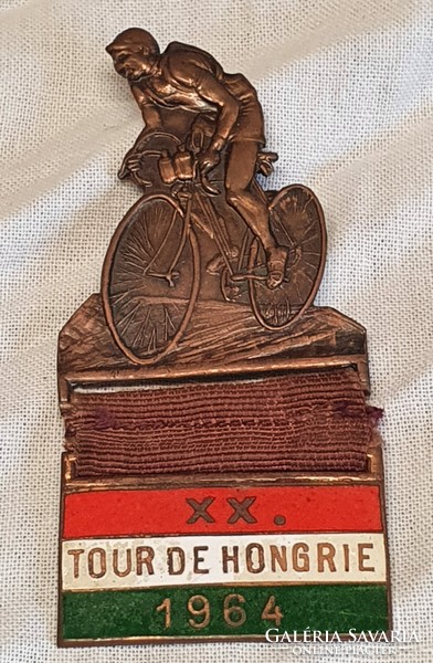 1964 Hungary tour cycling badge, badge