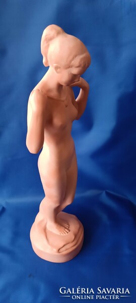 Sándor Oláh terracotta female nude statue