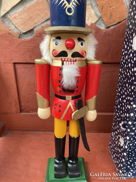 51 Cm high wooden nutcracker Christmas holiday heritage nostalgia