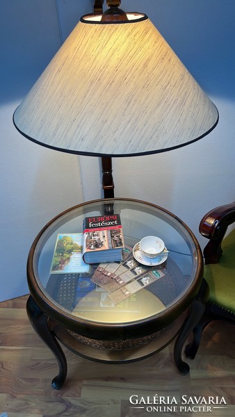 Különleges chippendale asztalos olvasó állólámpa