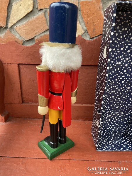 51 Cm high wooden nutcracker Christmas holiday heritage nostalgia