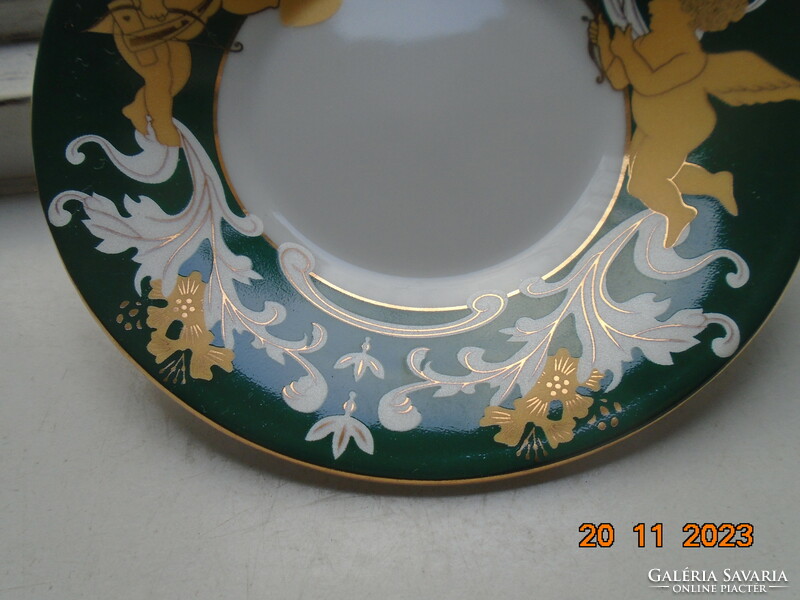 Antique art nouveau golden contour hand-painted 