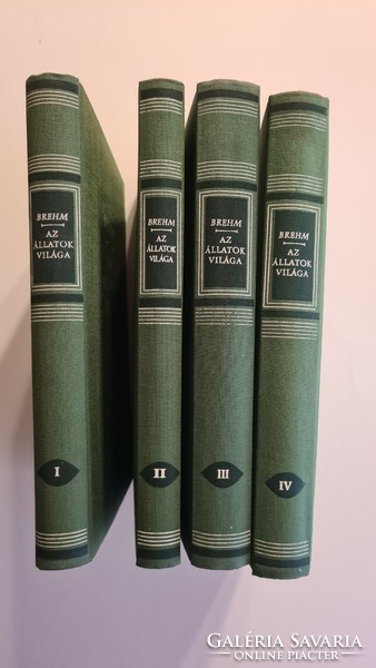 Alfred Edmund Brehm - the world of animals i-iv. All copies are in good condition