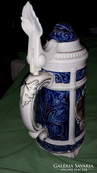 Fairy-tale unterweisbach - baroque scene throughout porcelain hand-painted decorative jug 29 cm according to pictures