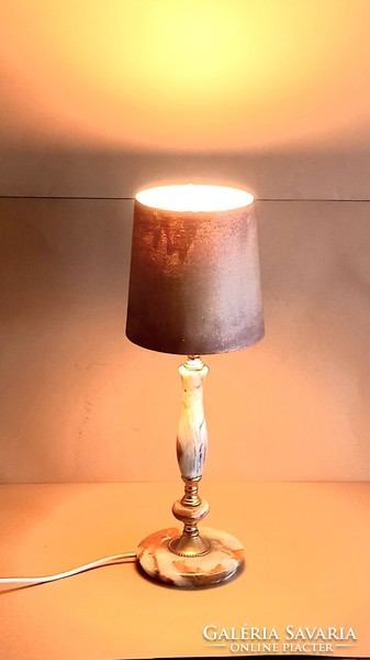 Original onyx table lamp vintage negotiable art deco design