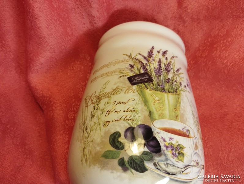 Lavender porcelain vase