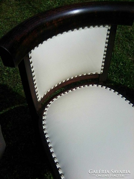 4 db THONET Vienna Pancota nagyon ritka szék, argentin marhabőrrel - 1905