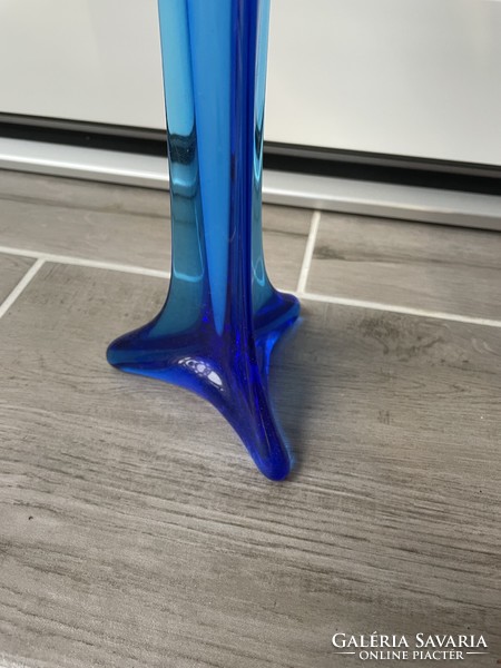 Beautiful color of some glass vase collectors mid-century modern