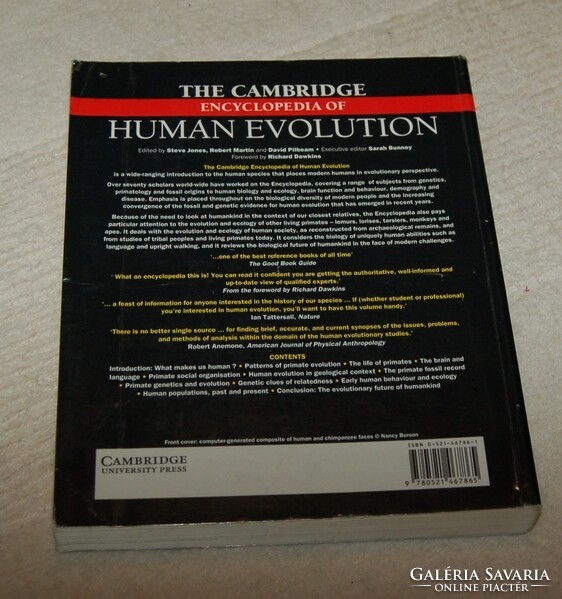 The Cambridge Encyclopedia of Human Evolutio/Az emberi evolúció Cambridge-i enciklopédiája