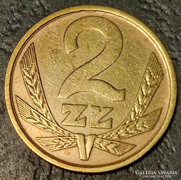 Poland, 2 zlotys, 1980.