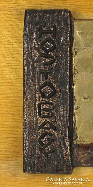 1P820 jános andrássy kurta: Hortobágy 1976 bronze plaque