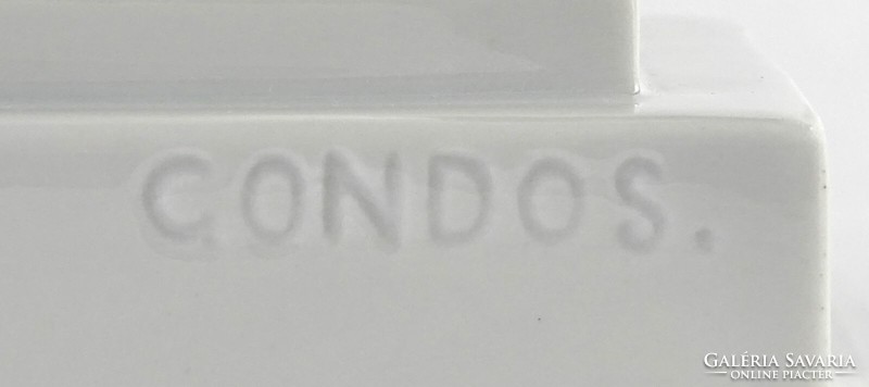 1N570 Régi hibátlan Herendi porcelán térdelő olimpikon 23 cm