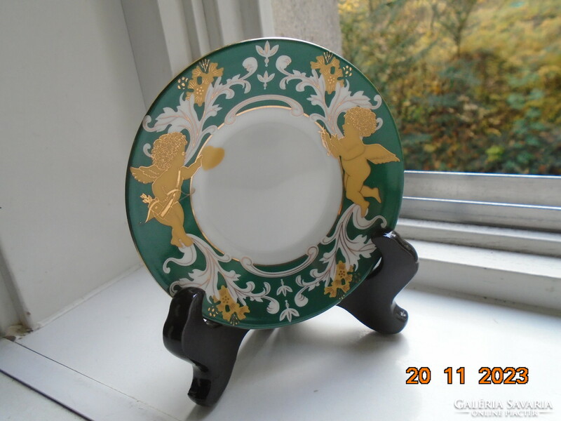 Antique art nouveau golden contour hand-painted 