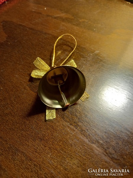 Small metal bell Christmas tree ornament