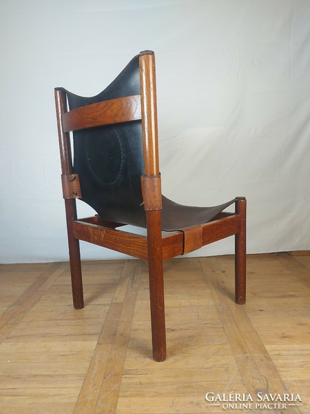 Craftsman leather chair retro chair