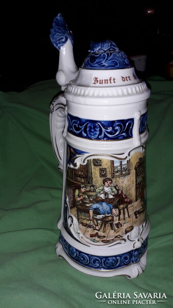 Fairy-tale unterweisbach - baroque scene throughout porcelain hand-painted decorative jug 29 cm according to pictures