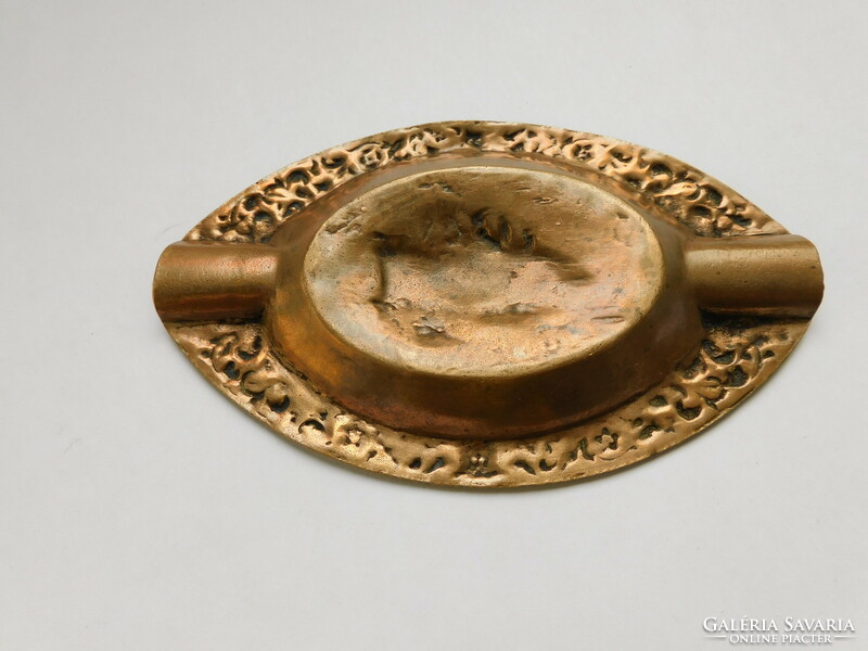 Antique Copper Ashtray - Dutch-American Shipping Route