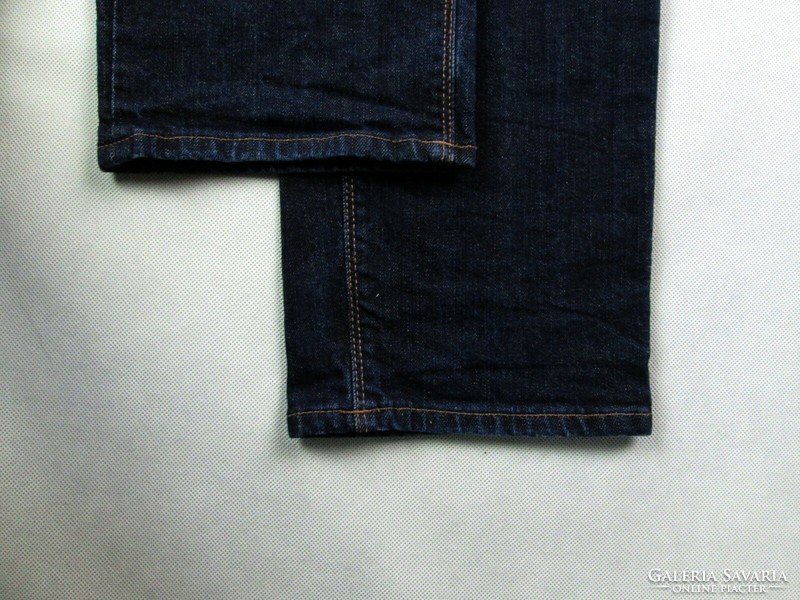Original hugo boss stretch (w33 / l30) men's dark blue jeans