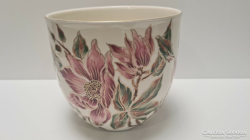 Zsolnay large orchid pot