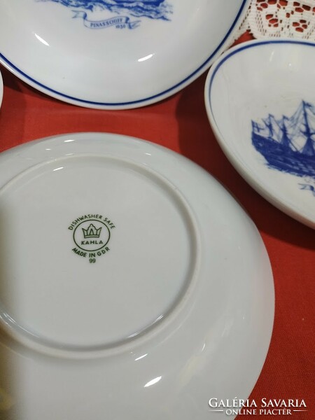 Hajós tányérok Kahla porcelánok