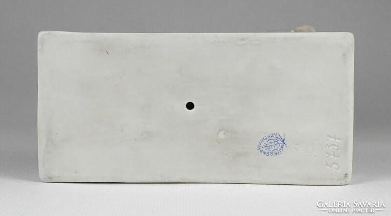 1N570 Régi hibátlan Herendi porcelán térdelő olimpikon 23 cm