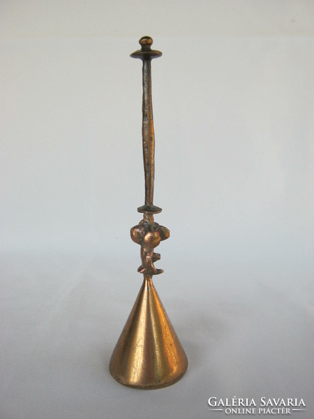 Retro ... Muharos Hungarian applied arts copper bell 21 cm