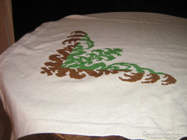 Wonderful hand embroidered woven tablecloth