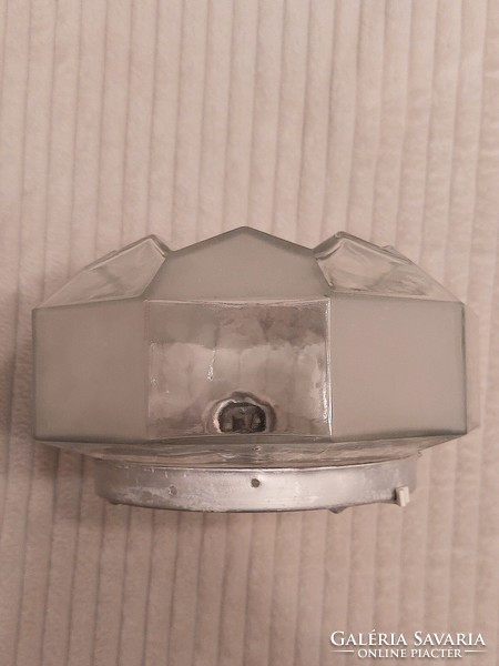 Ceiling, side wall lamp. With a frosted polished glass shade.