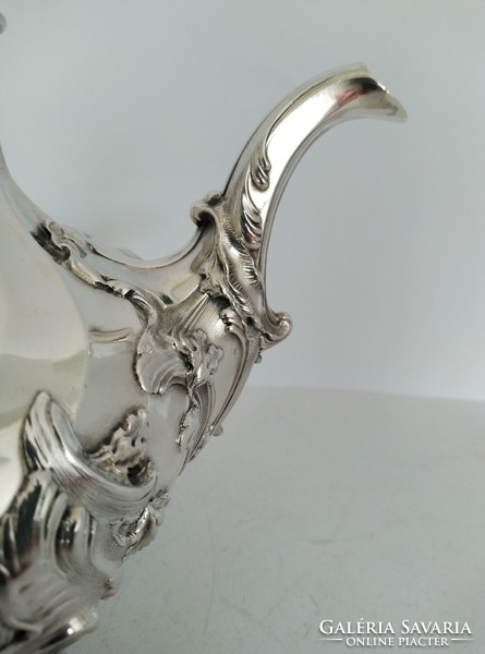 Silver baroque teapot