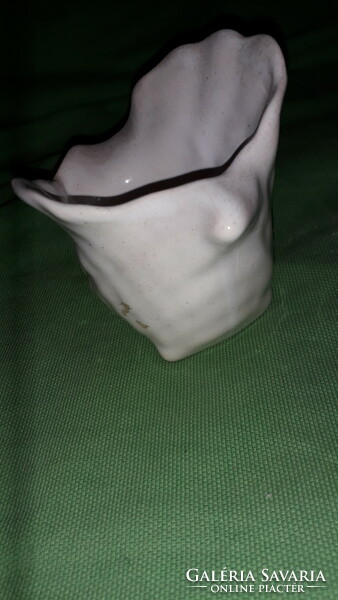 Antique white snail shell shaped German porcelain decorative vase violet vase 8 x 8 cm as shown in the pictures
