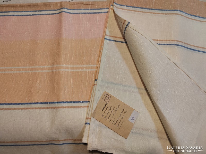 Striped linen tablecloth (224.)