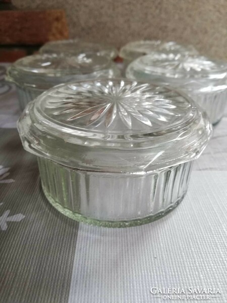 Glass containers with lids 5 pcs