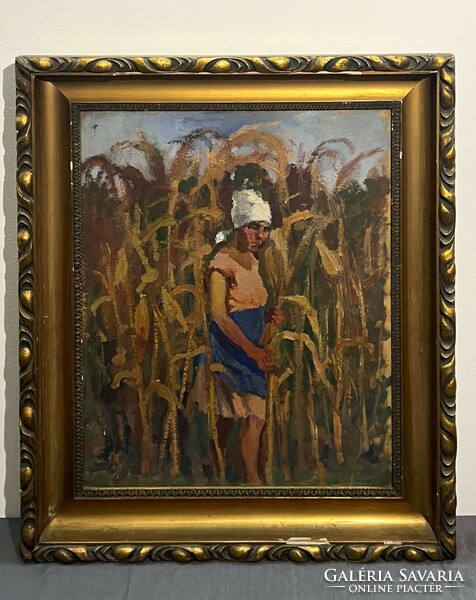 Pogány Ferenc (1886-1930) Kukorica címerezés, 1929 /megvásárlásához számlát adunk)
