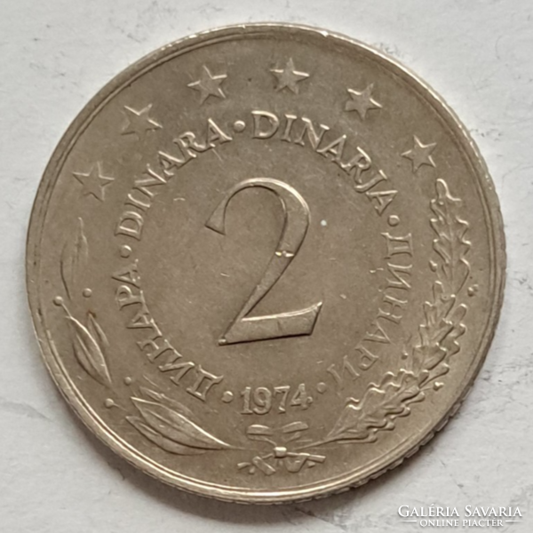 1974. Yugoslavia 2 dinars (270)