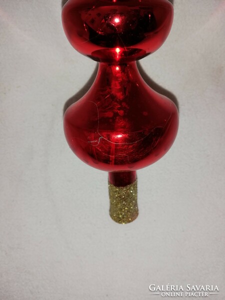 Retro glass Christmas tree glass top decoration