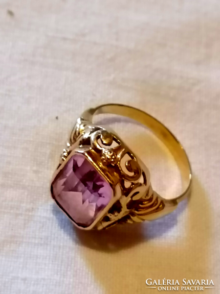 Vintage style gold ring 36.