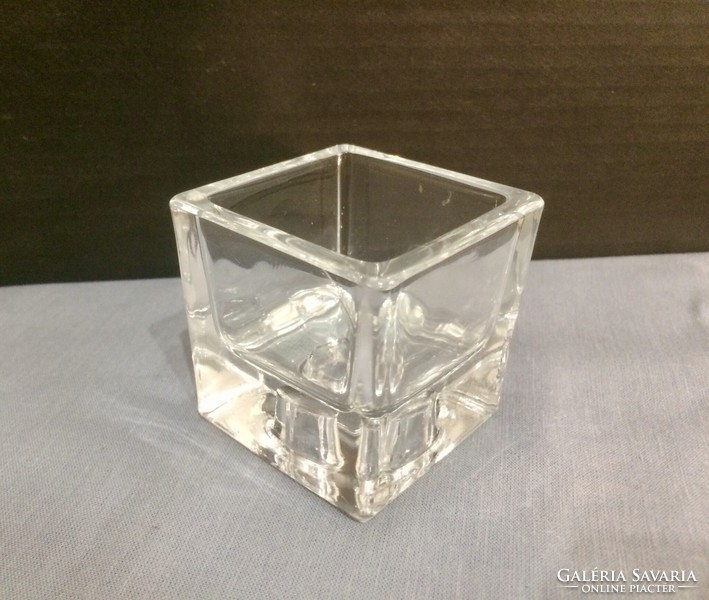 Retro glass candle holder