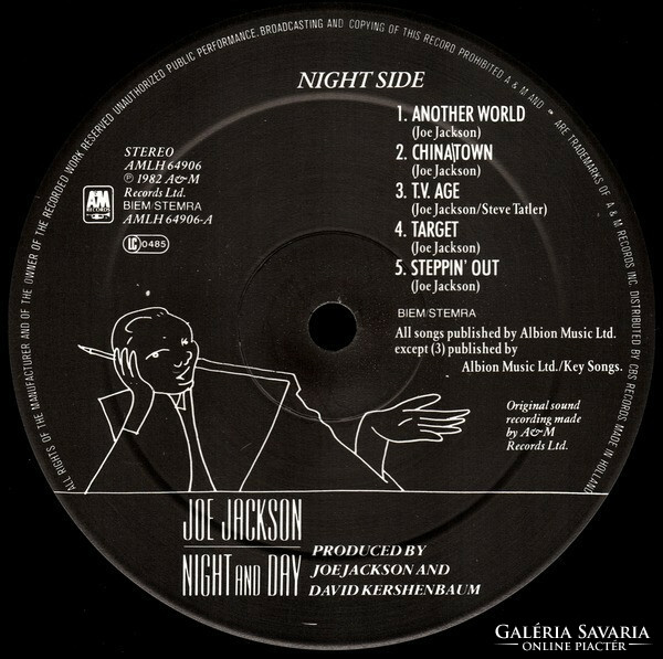 Joe Jackson - Night And Day (LP, Album, Gat)