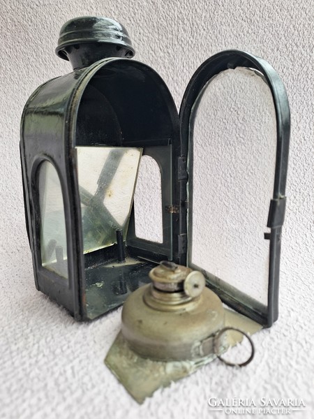 Antique railway bakter lamp petroleum storm lantern