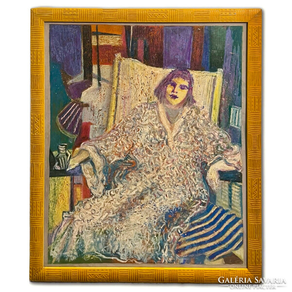 György Román (1903-1981) color cavalcade and the woman - extra demanding work /invoice provided/