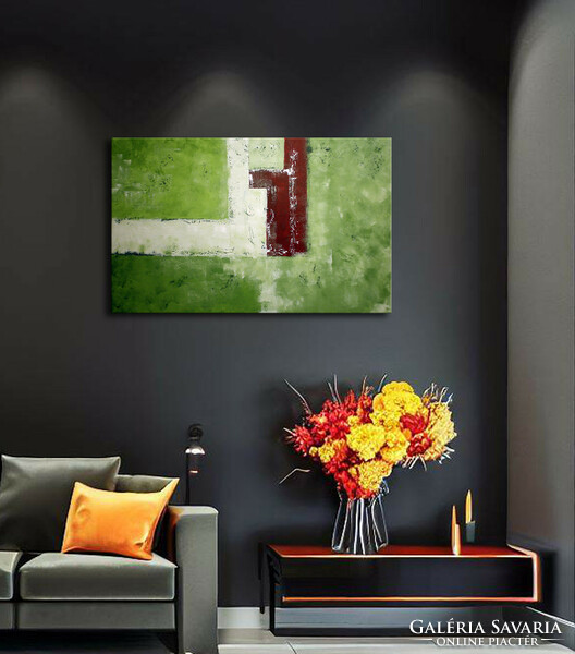 Sale!!! Green abstract - 80x50cm
