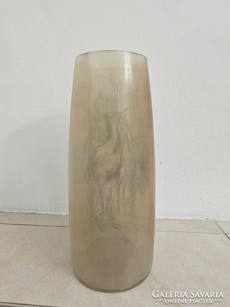 Beautiful french glass vase