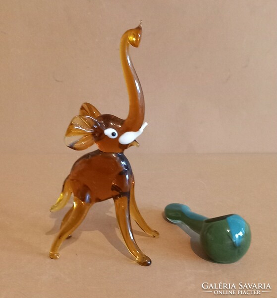 Glass elephant + pipe negotiable