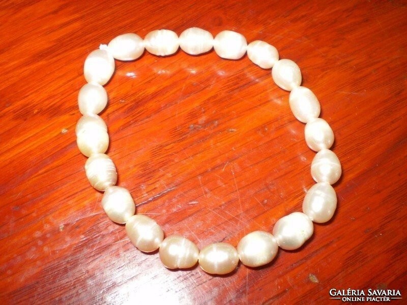 Cheap! Larger cultured pearl bracelet